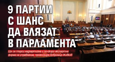 Социолог: 9 партии с шанс да влязат в парламента