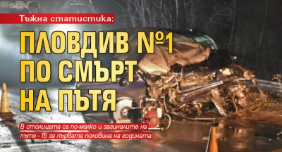 Тъжна статистика: Пловдив №1 по смърт на пътя