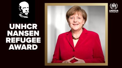 Бившият германски канцлер Ангела Меркел бе удостоена с престижната награда Нансен  на Агенцията на