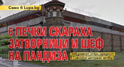Само в Lupa.bg: 6 печки скараха затворници и шеф на пандиза