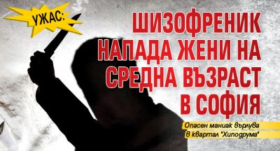 Ужас: Шизофреник напада жени на средна възраст в София