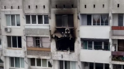 Апартамент горя в столичния квартал Банишора около полунощ Пламналото жилище