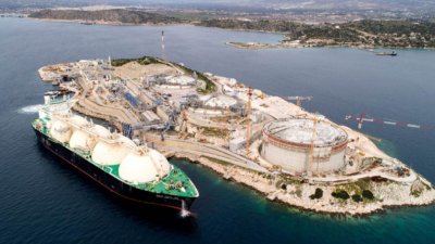 Гърция поддържа висока степен на заетост на терминала за втечнен газ на остров Ревитуса