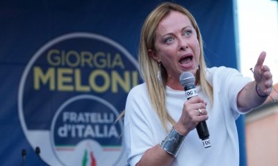 Джорджа Мелони водачка на крайнодясната партия Италиански братя и предполагаема