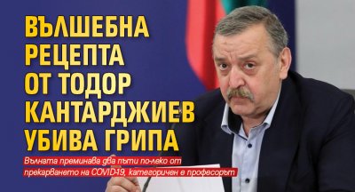 Вълшебна рецепта от Тодор Кантарджиев убива грипа