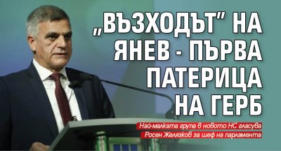 "Възходът" на Янев - първа патерица на ГЕРБ