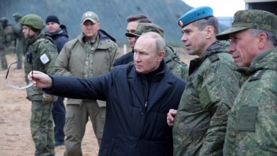 Руският президент Владимир Путин лично провери как протича подготовката на мобилизираните на