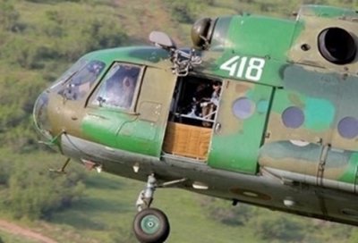Вертолет Ми 17 с екипаж от Военновъздушните сили ВВС се