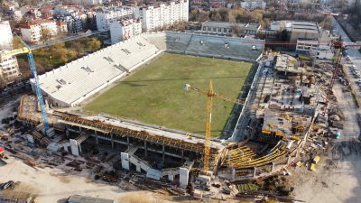 Изпълнителният директор на строителната фирма на стадион Христо Ботев в