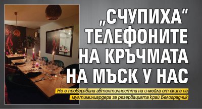 "Счупиха" телефоните на кръчмата на Мъск у нас 