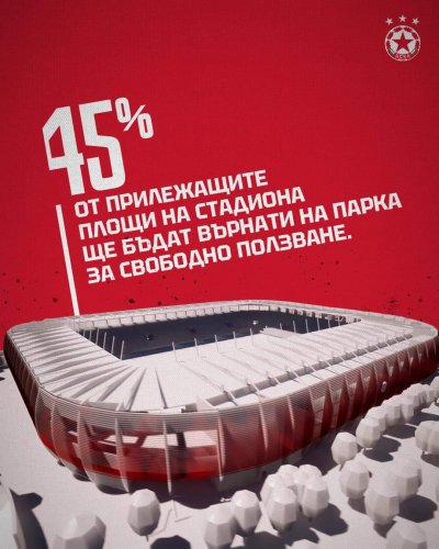 ЦСКА стартира с информацията за новия стадион