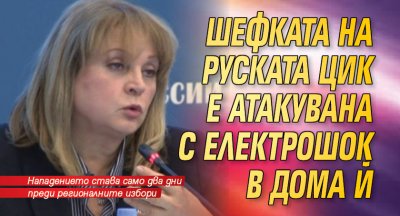 Шефката на руската ЦИК e атакувана с електрошок в дома й