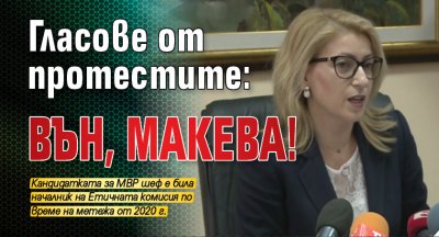 Гласове от протестите: Вън, Макева!