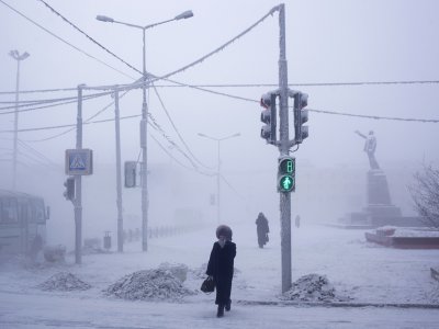 Температурата на въздуха в якутския Оймякон падна до минус 59°C