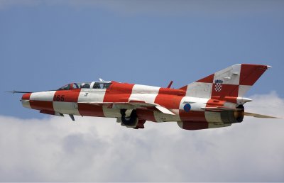 Изтребител МиГ-21 се разби при в Хърватия