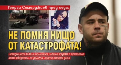 Георги Семерджиев пред съда: Не помня нищо от катастрофата!