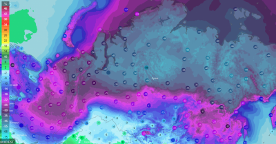 Рекорден студ скова Русия където температурите на места паднаха до
