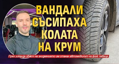 Вандали съсипаха колата на Крум