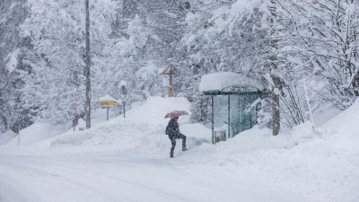 Снежни бури в Словения и Хърватия