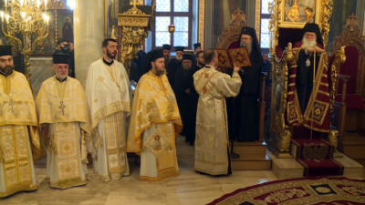 Първа обща служба на български и македонски архиереи