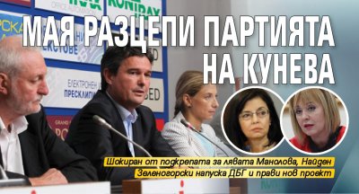 Мая разцепи партията на Кунева