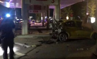Кола гръмна на бензиностанция в Добрич, уби жена и осакати втора