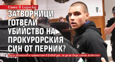 Само в Lupa.bg: Затворници готвели убийство на прокурорския син от Перник?