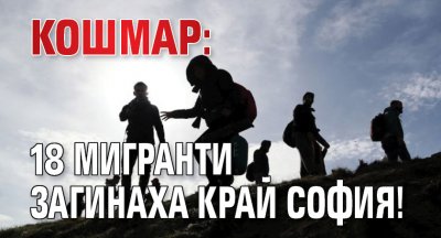 КОШМАР: 18 мигранти загинаха край София!