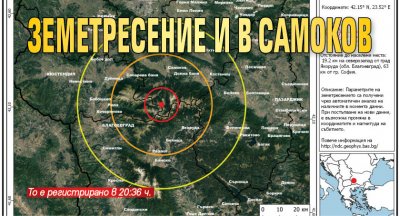 Земетресение и в Самоков 