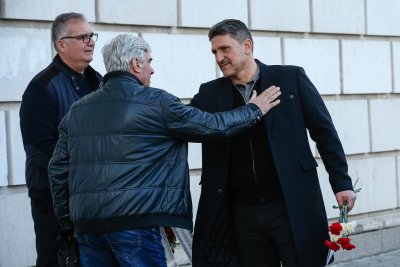 Изпълнителният директор на ЦСКА Филип Филипов присъства на поклонението пред