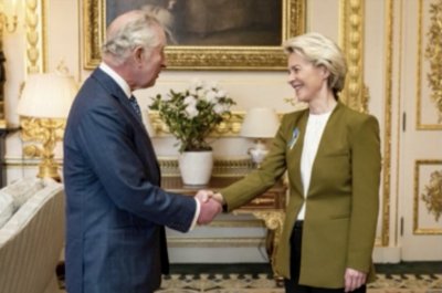 Крал Чарлз се срещна с председателя на Европейската комисия Урсула