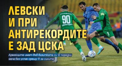 Левски и при антирекордите е зад ЦСКА