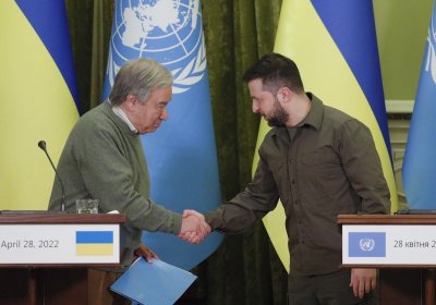 Президентът на Украйна и генералният секретар на ООН Антонио Гутериш