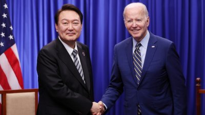 Байдън посреща южнокорейския президент в Белия дом 