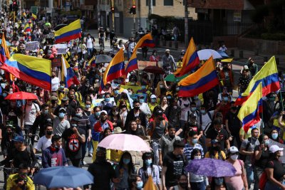 След осем дни на миньорска стачка в Колумбия правителството иска