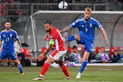 Италия записа комфортна победа с 2:0 при гостуването си на Малта в двубой