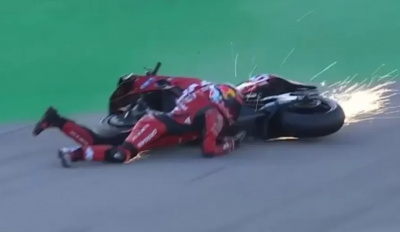 Зловещ инцидент на старта на сезона в Moto GP