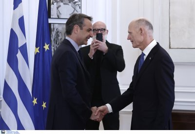 Гръцкият министър председател Кириакос Мицотакис се срещна в Атина с американския сенатор Рик