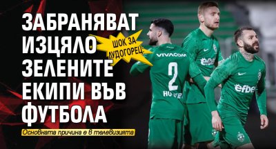 Шок за Лудогорец: Забраняват изцяло зелените екипи във футбола