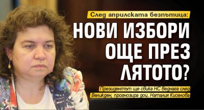 След априлската безпътица: Нови избори още през лятото? 