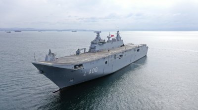 Турция пусна в експлоатация дългоочаквания си най голям военен кораб с