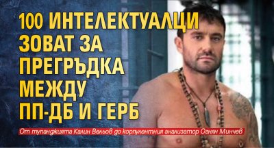 100 интелектуалци зоват за прегръдка между ПП-ДБ и ГЕРБ