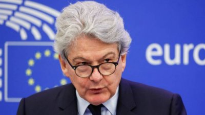 Европейският комисар по вътрешния пазар Тиери Бретон заяви във вторник