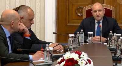 Лидерът на ГЕРБ Бойко Борисов отиде на консултациите с президента