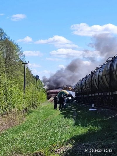 Влак се взриви в Русия