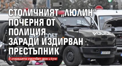 Столичният „Люлин“ почерня от полиция заради издирван престъпник