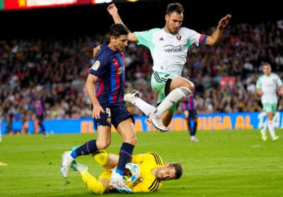 Барселона постигна трудна победа с 1 0 над Осасуна в среща