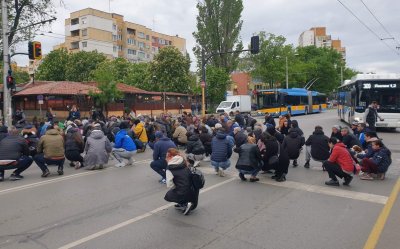 Блокада на кръстовището на булевард Сливница и улица Русе за