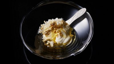 Замразеният десерт наречен byakuya бяла нощ на японски