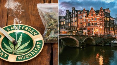 Забраняват пушенето на канабис в квартала на червените фенери в Амстердам